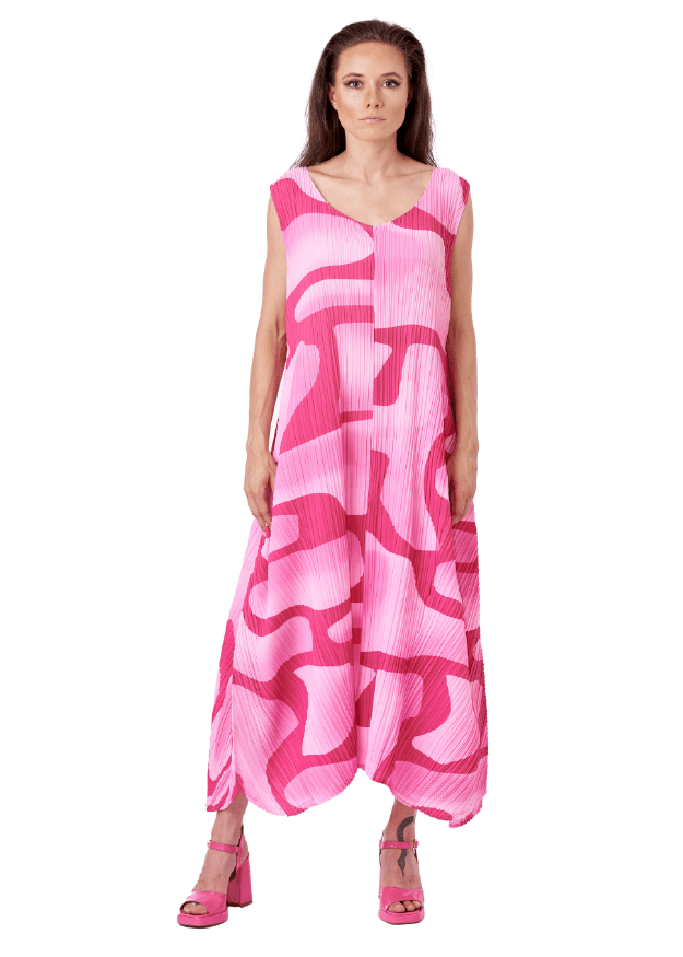 FUCHSIA TUCSON Kleid & Mantel Set