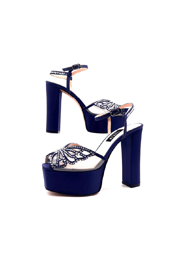 Plateau Sandalette GLAM BLUE