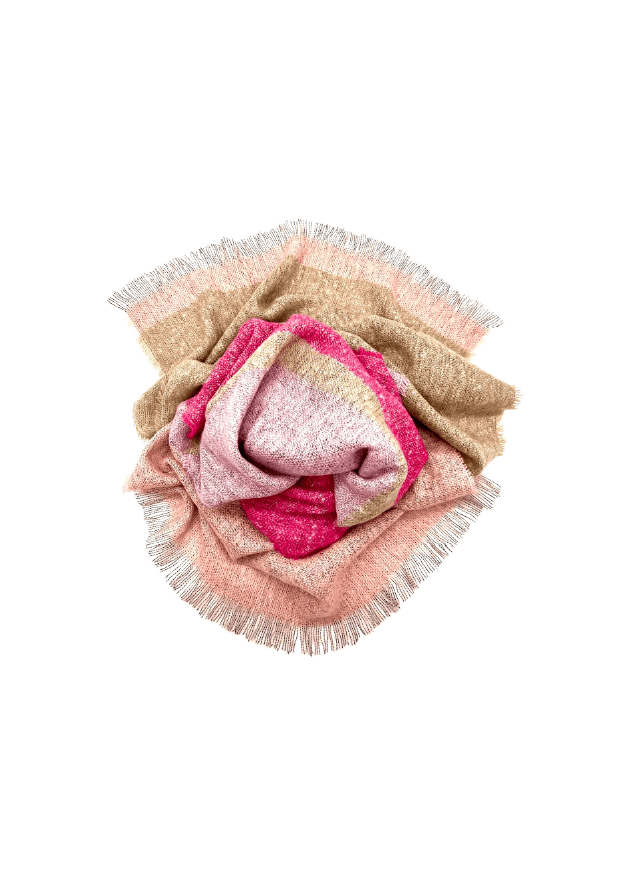 WOOL Schal PINK