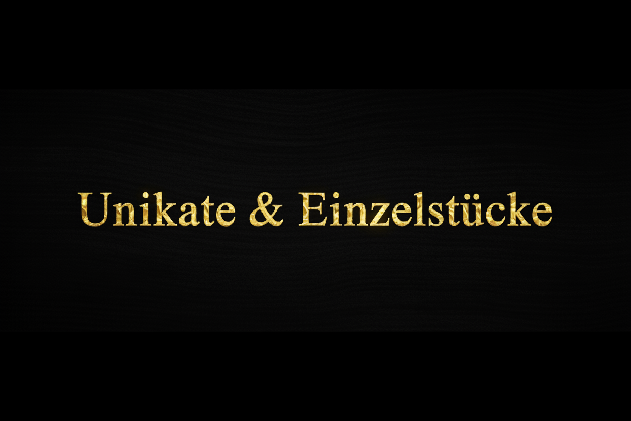 Unikate & Einzelstücke – Gold Banner