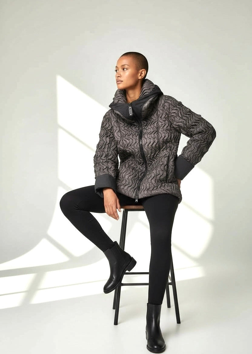 KAMUFLAGE - Desinger Jacke - Einzelstück - antrazit/grau