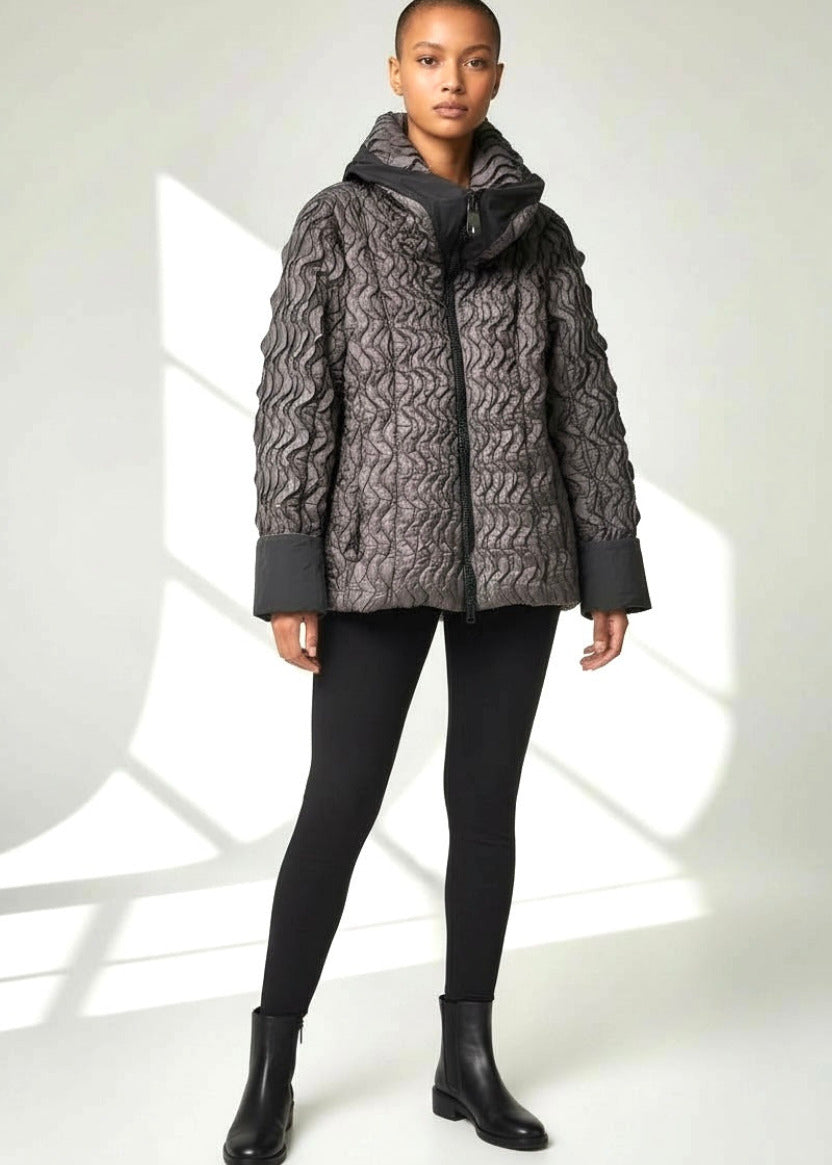 KAMUFLAGE - Desinger Jacke - Einzelstück - antrazit/grau