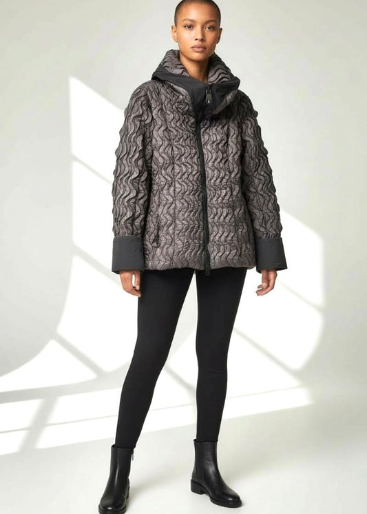 KAMUFLAGE - Desinger Jacke - Einzelstück - antrazit/grau