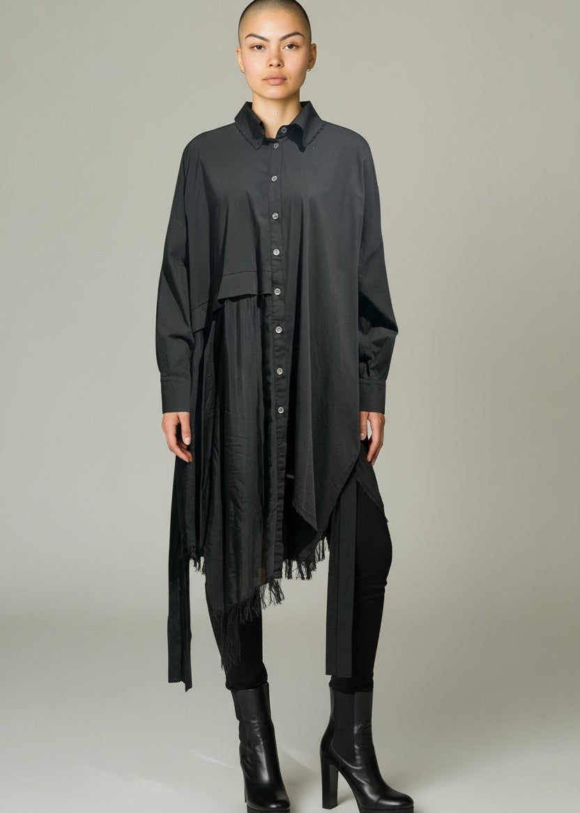 SanctaMuerte "Blusen Tunika" Schwarz