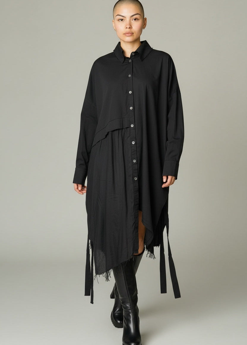 SanctaMuerte "Blusen Tunika" Schwarz