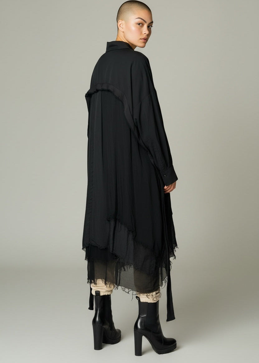 SanctaMuerte "Blusen Tunika" Schwarz