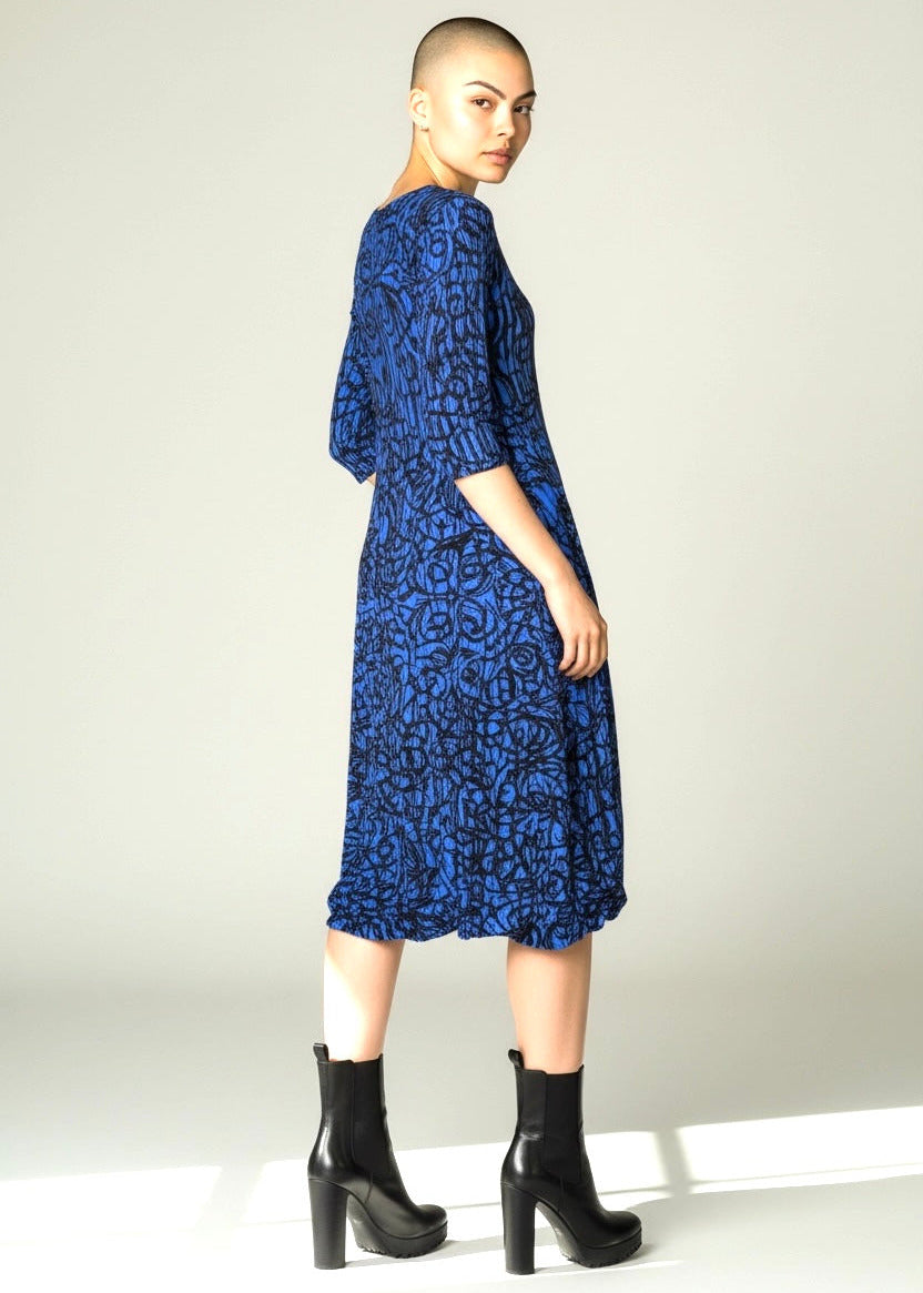 SMASH POCKET Plissee Kleid "Lapis Gems"