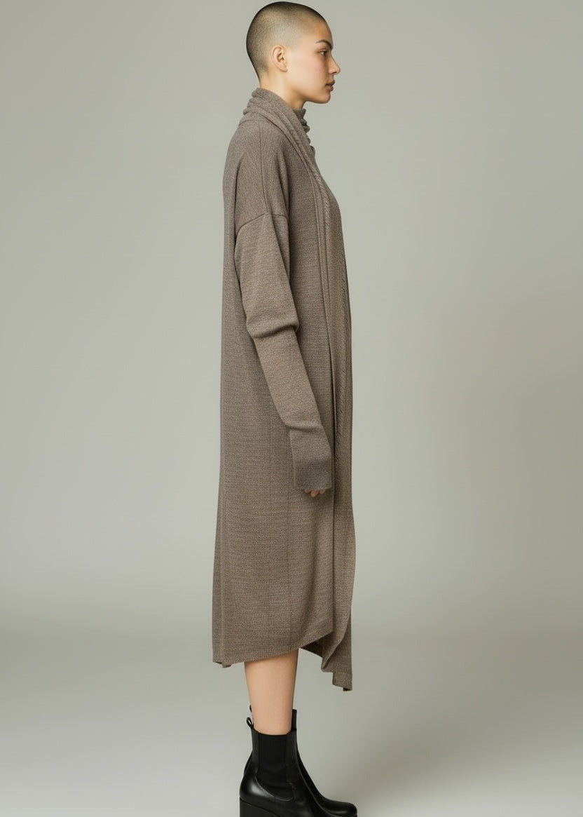 SanctaMuerte - Strickleid - Farbe: schlamm/meliert