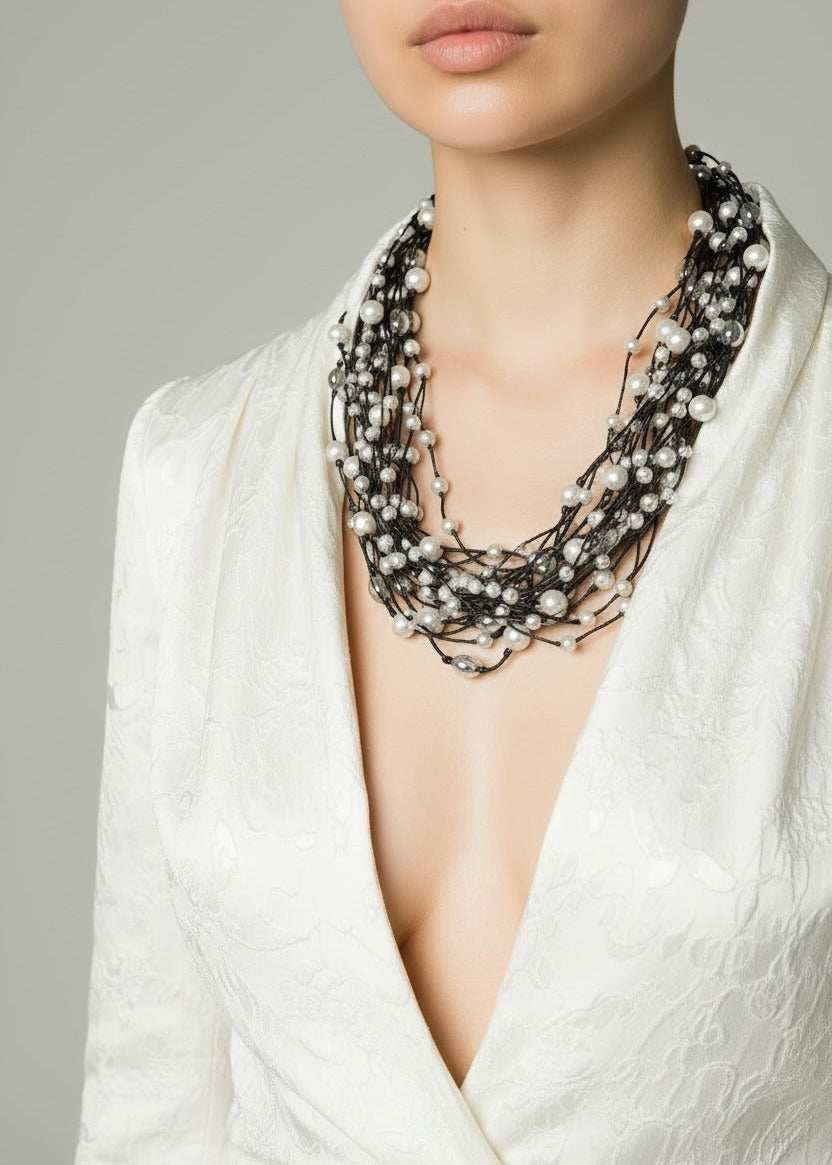 Handgefertigte Lighting Pearls Kette