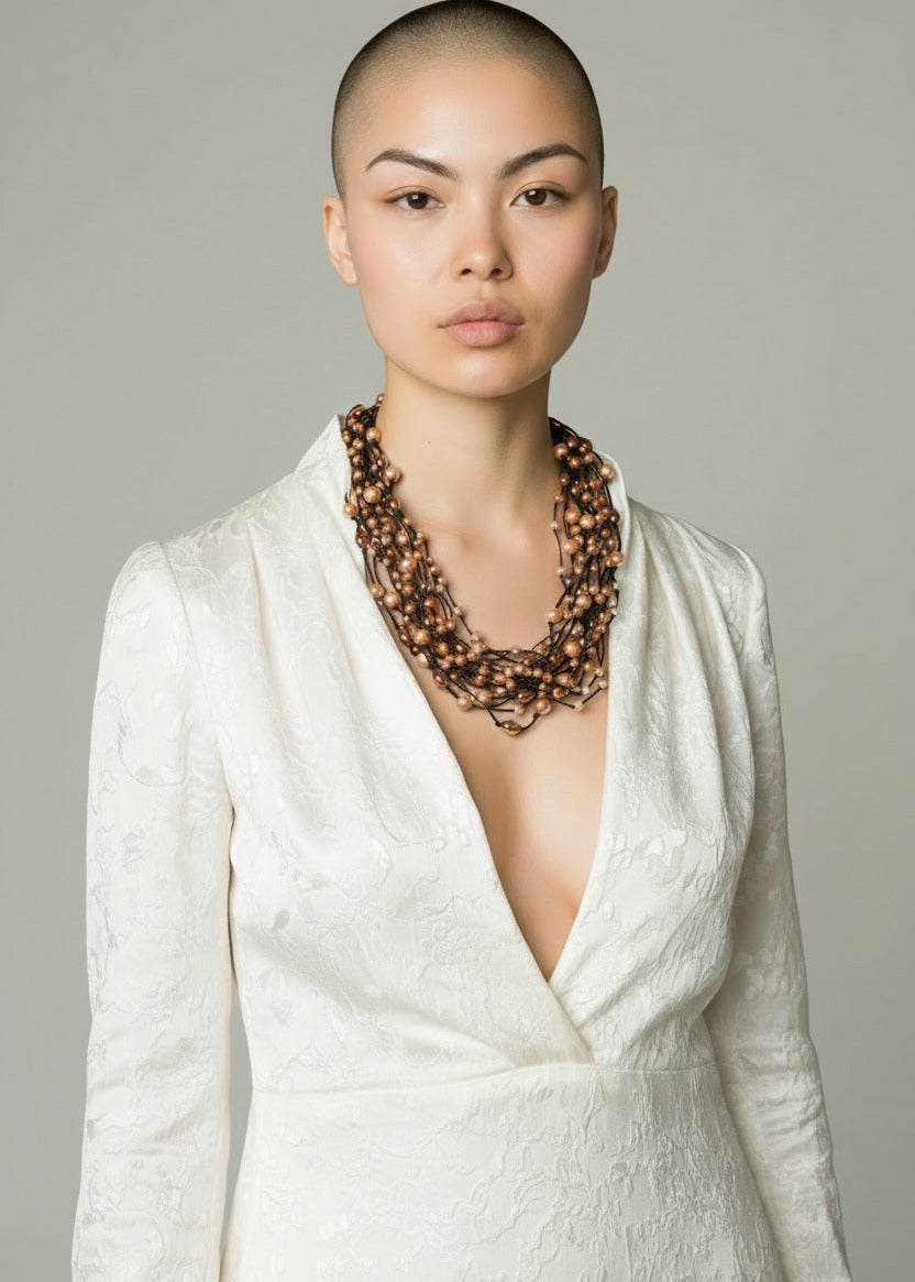 Handgefertigte Lighting Pearls Kette