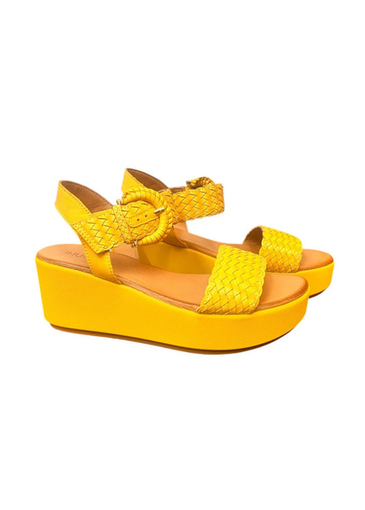 Senfgelbe Sommer Sandalette