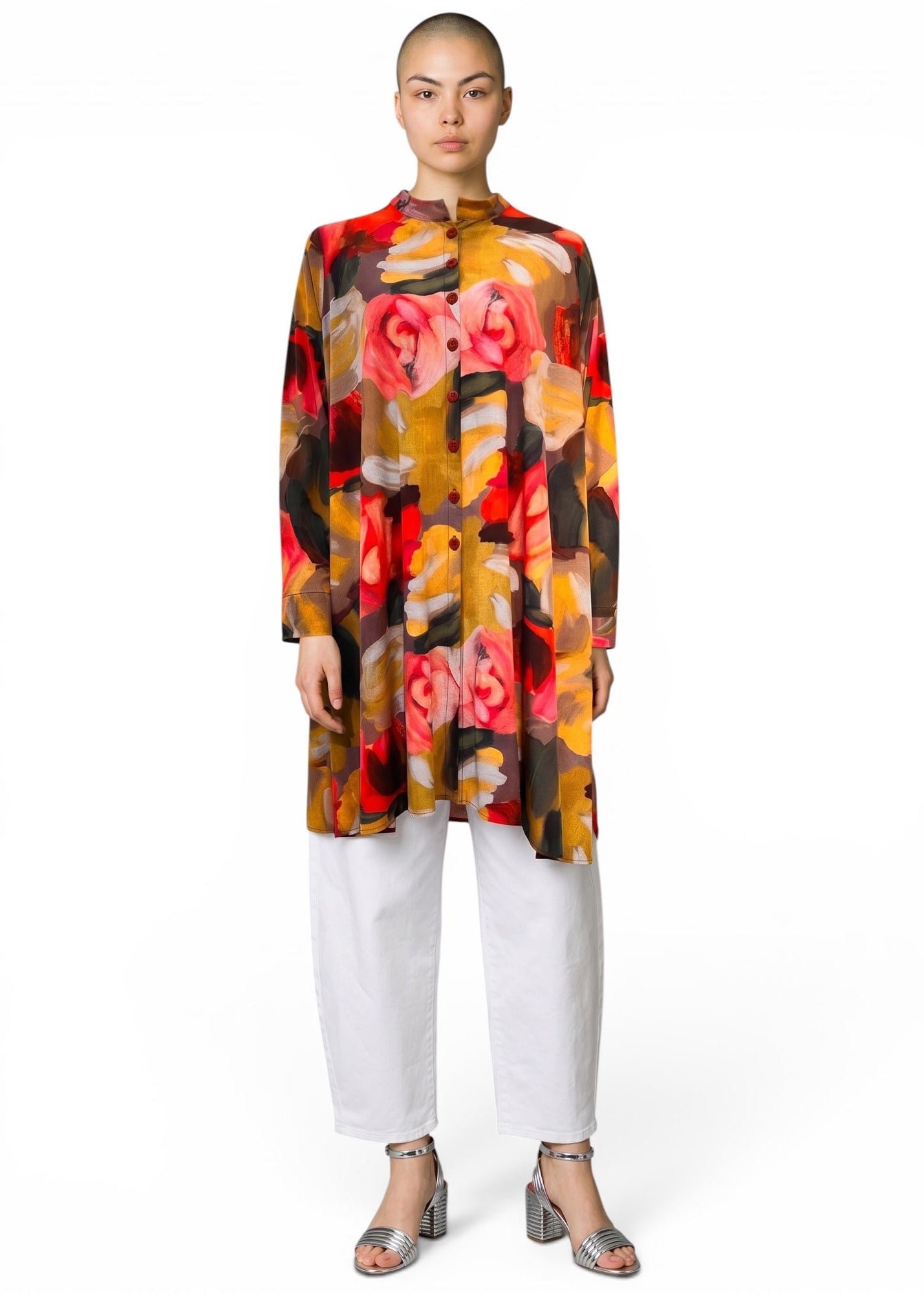 KAMUFLAGE - A-Form Bluse "Blumenprint"