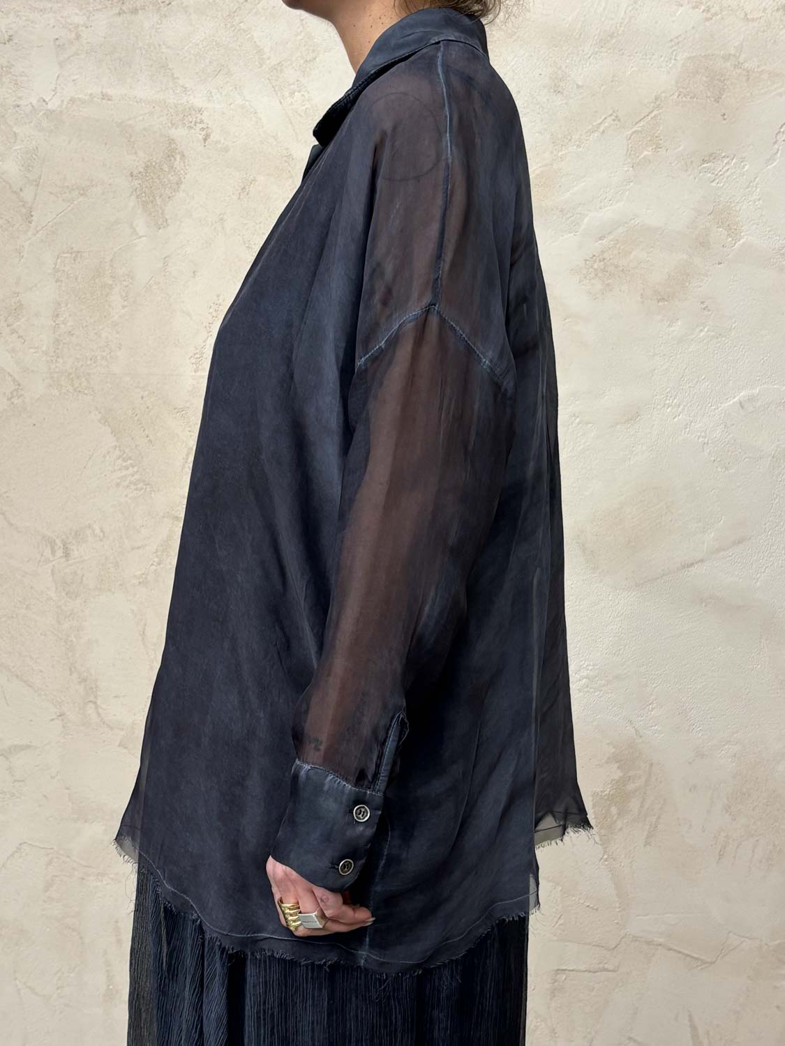 Transparente Bluse "CAMICIA" SanctaMuerte Italy